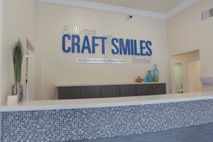 Fullerton Craft Smiles receptionist desk